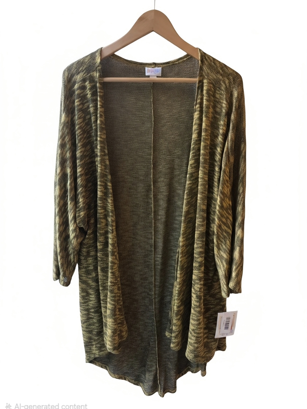 LuLaRoe Lindsay Open-Front Lightweight Women's Kimono Cardigan - L